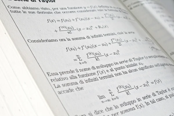 Wiskunde boek — Stockfoto