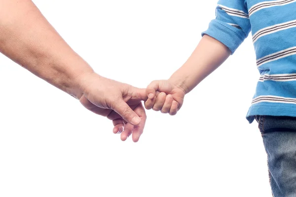 Două mâini, adult și copil — Fotografie, imagine de stoc