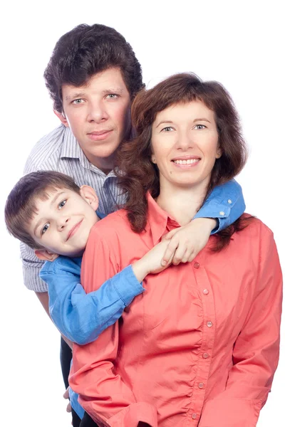 Щаслива мати і двоє синів — стокове фото