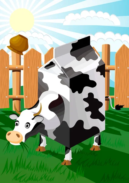 Kráva balíček — Stockový vektor