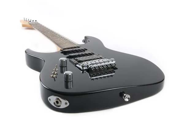 Zwarte elektrische gitaar — Stockfoto
