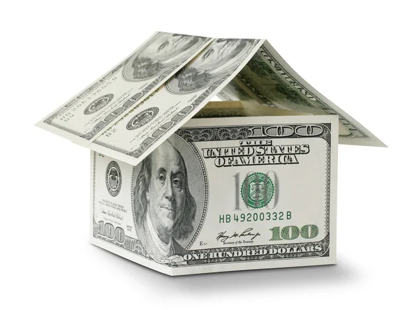 Dollar in shape house — Stock Photo, Image