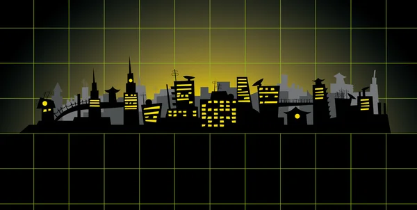 Schéma města — Stockový vektor