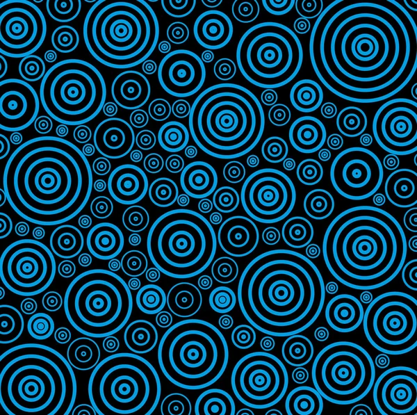 黒の上ベクトル抽象的な動的サークルの背景 — ストックベクタ