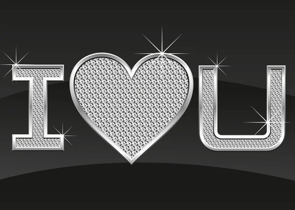 抽象的心卡漏气钻石