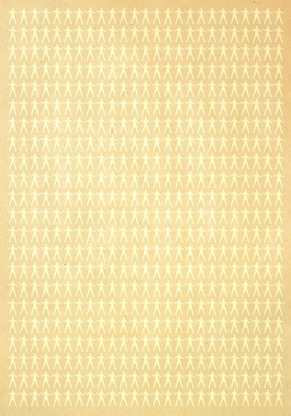 Beige old paper with dancing boy pattern — Stock Photo, Image
