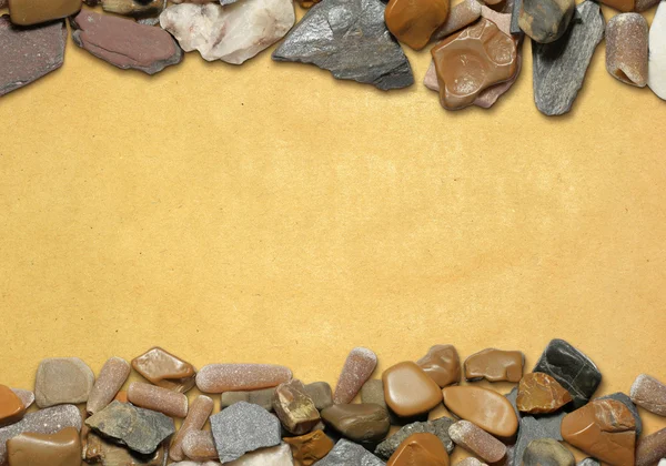 Háttér, a kövek és a régi papír 03 — Stock Fotó