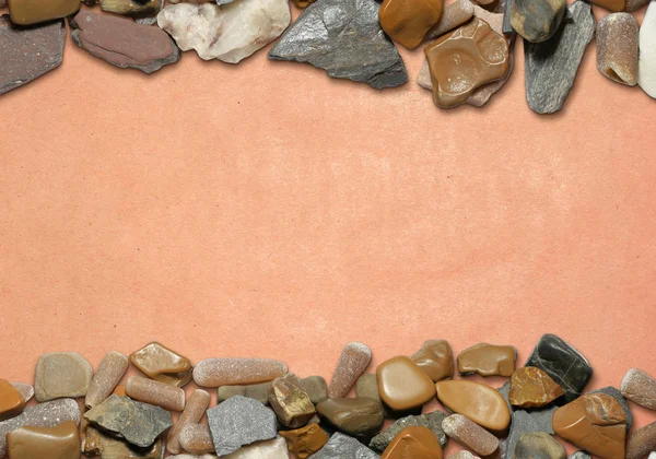 Background with stones and old paper 04 — Stock Photo, Image