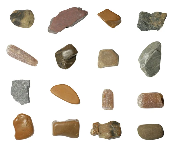 Set di pietre isolate — Foto Stock