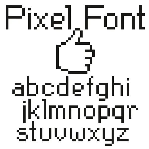 Pixel lettertype — Stockvector