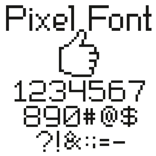 Pixel czcionki — Wektor stockowy