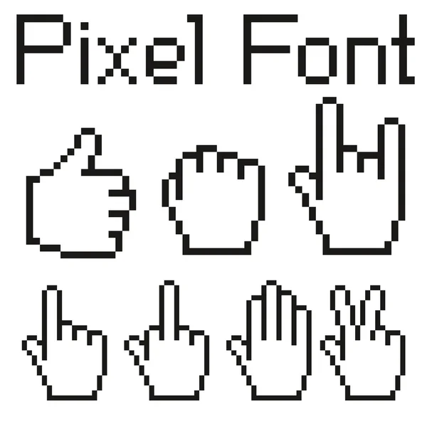 Pixel fuente — Archivo Imágenes Vectoriales