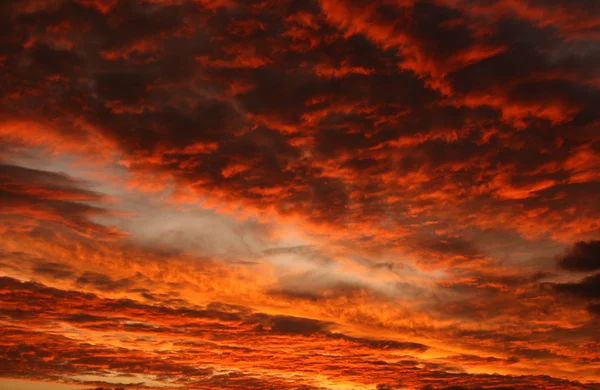 Красное бурное небо — стоковое фото