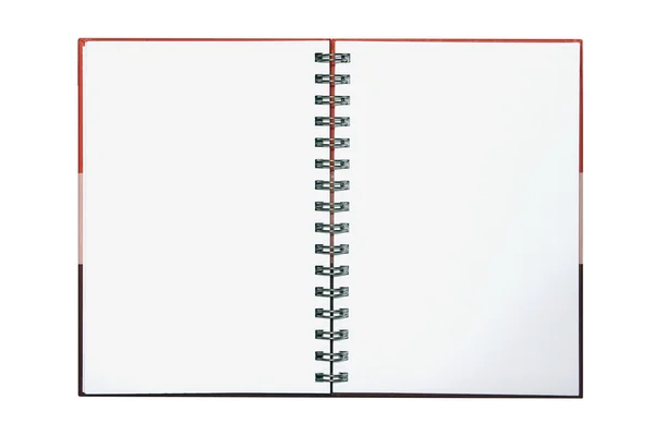 Червона градієнтна нотатка на білому — стокове фото