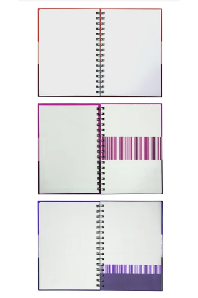 Conjunto de cadernos coloridos — Fotografia de Stock