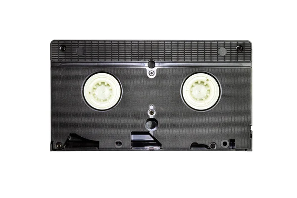 Cassete de vídeo vintage isolado em um fundo branco — Fotografia de Stock