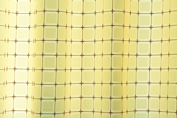 Quadratischer gelber Vorhang — Stockfoto