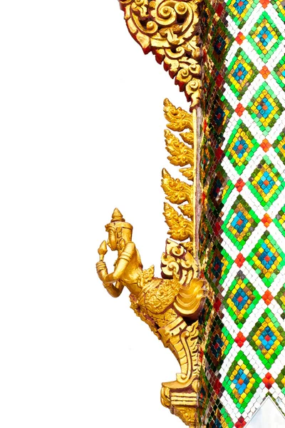 Angelo d'oro e mosaico colorato — Foto Stock