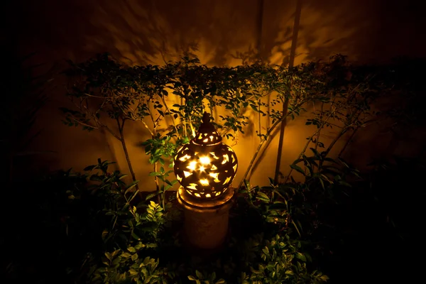 stock image Clay lamp in garden