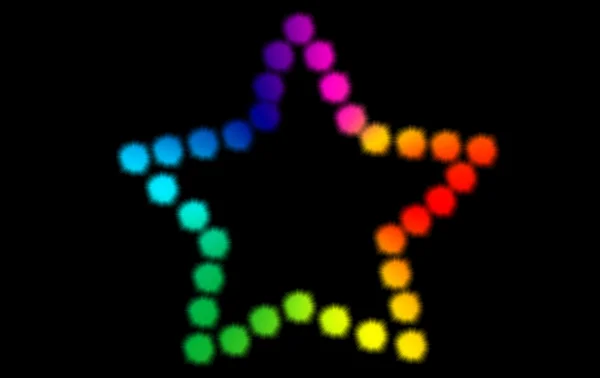 Rainbow yıldız — Stok fotoğraf