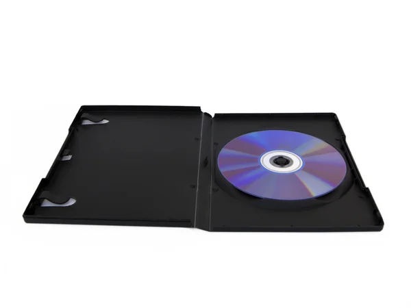 Caja DVD con disco — Foto de Stock