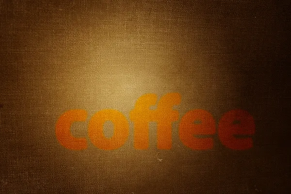 Кофейная эмблема — стоковое фото