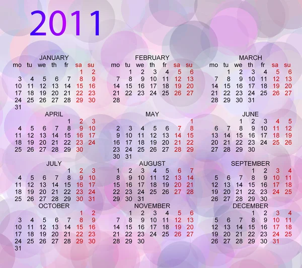 kalender voor 2011