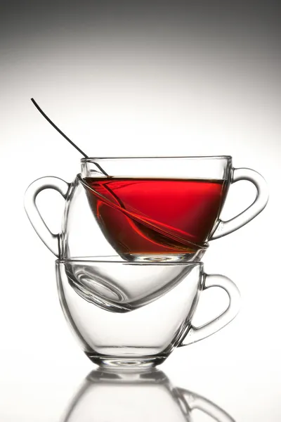 3 чашки чая — стоковое фото