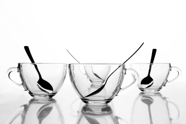 4 чайні чашки — стокове фото