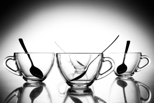 4 tazas de té — Foto de Stock