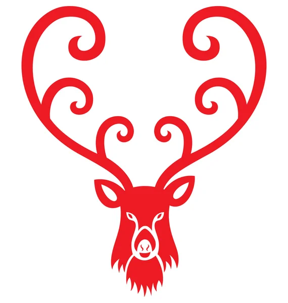 Christmas Reindeer — Stock Vector