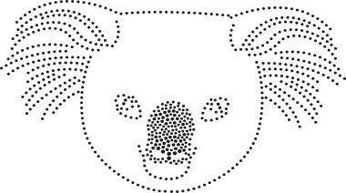 Dotted Koala clipart