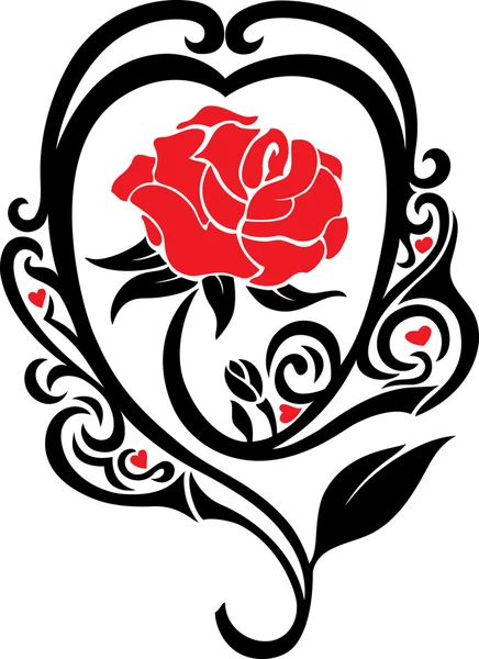 The rose — Stock Vector
