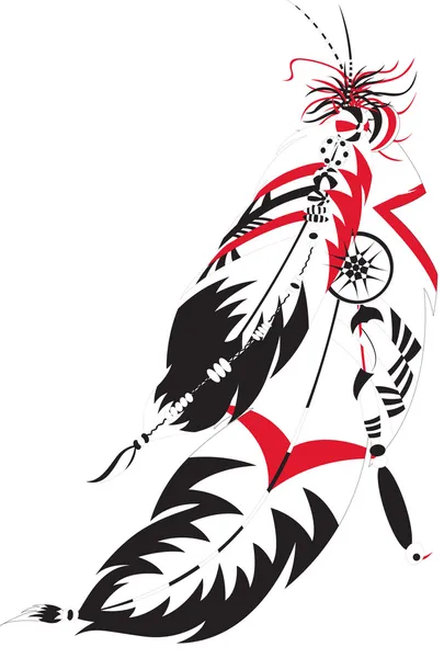 Indian feather Royalty Free Stock Vectors