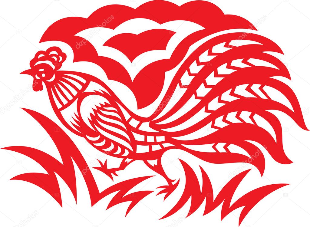 Papercut Rooster