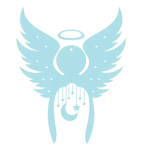 Dekorativní anděl — Stockový vektor