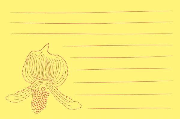 Note fleur pointillée — Image vectorielle