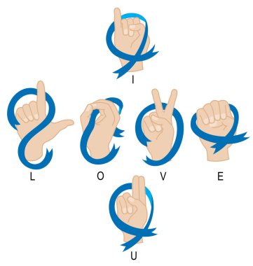 I love You Hand clipart