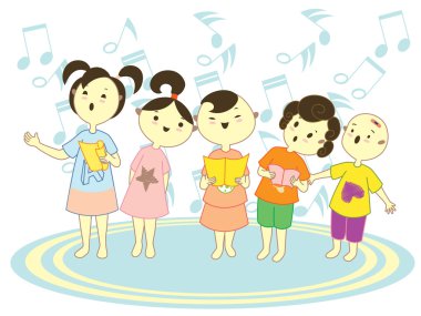 Choir Kids clipart