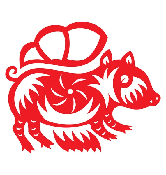 Astrologie chinoise Cochon — Image vectorielle