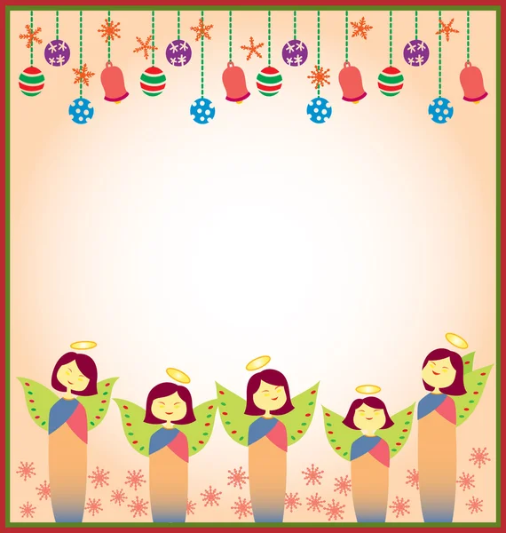Anges de Noël — Image vectorielle