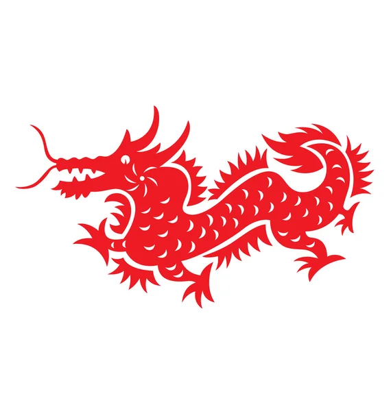 Çin astrolojisi ejderha — Stok Vektör