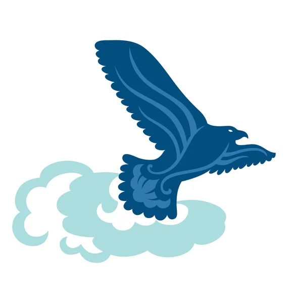 Aigle libre — Image vectorielle