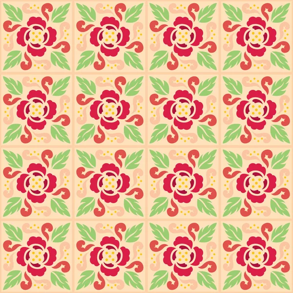 Nature Flower Pattern — Stock Vector