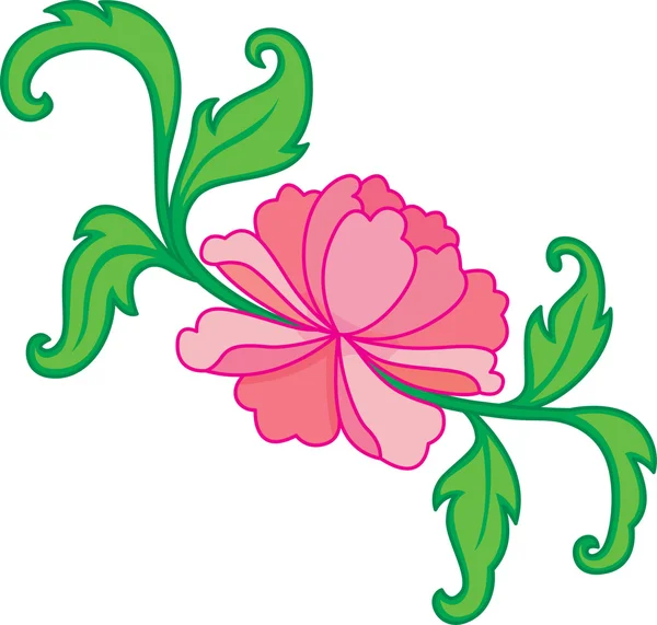 Orientalne kwiaty — Wektor stockowy