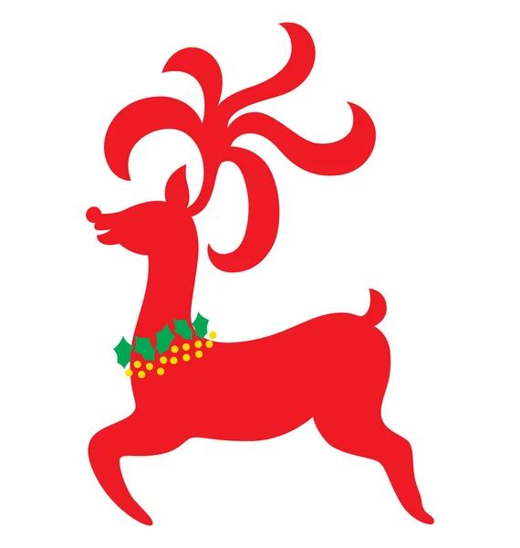 Corrida de renas de Natal — Vetor de Stock