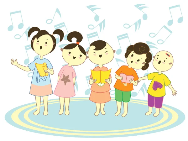 Детский хор — стоковый вектор