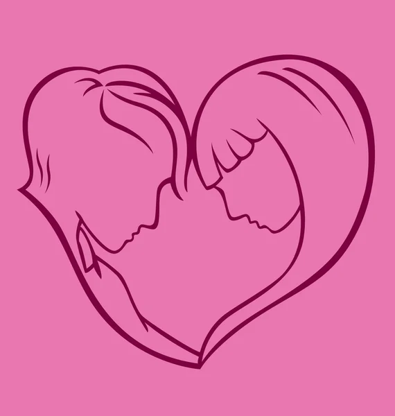Couple d'amour — Image vectorielle