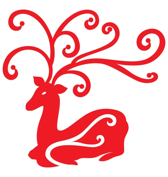 Рождественский северный олень — стоковый вектор
