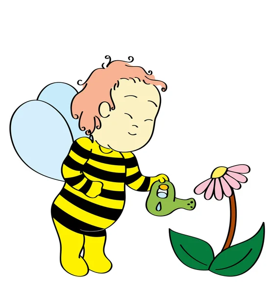 蜜蜂男孩 — 图库矢量图片